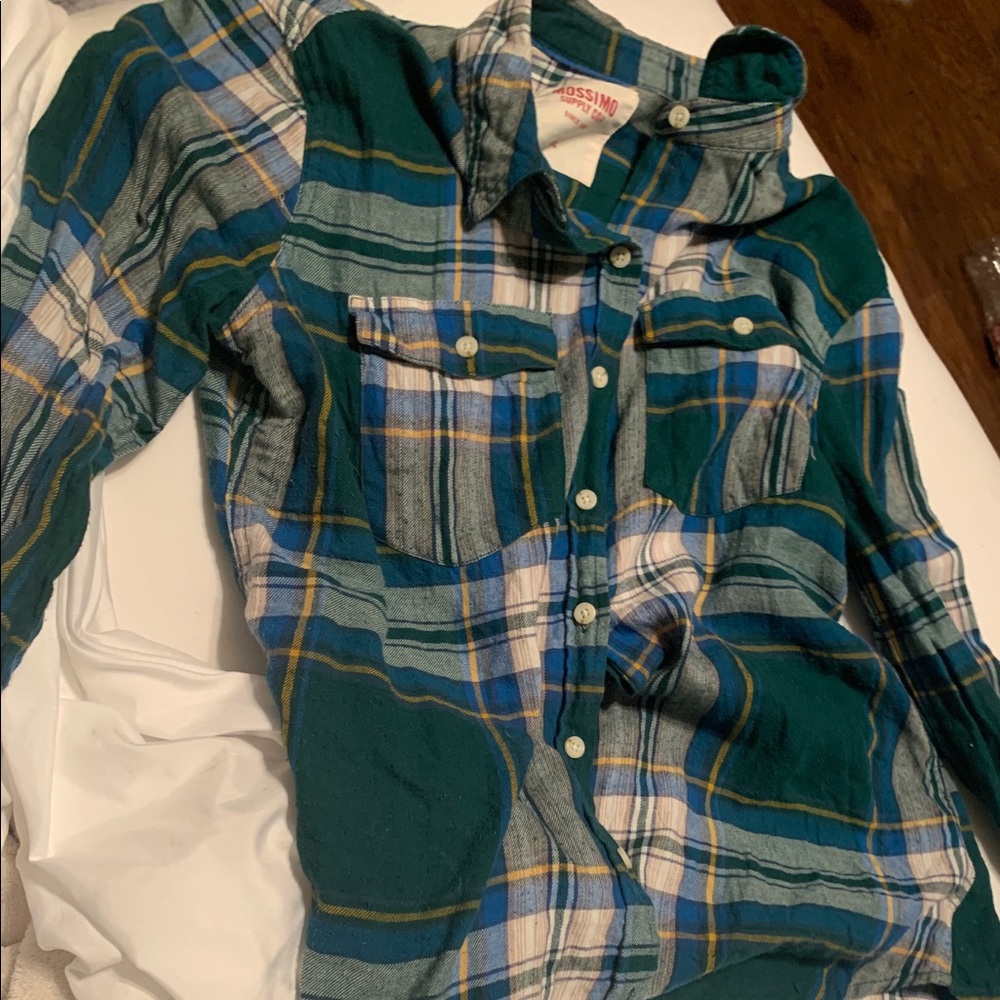 Women’s green  flannel shirt